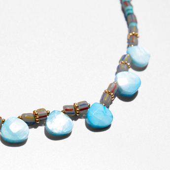 Katerina Psoma short necklace with shell drops