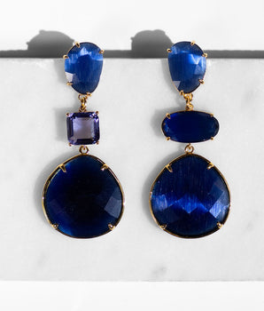 Katerina Psoma Brigitte Blue Earrings