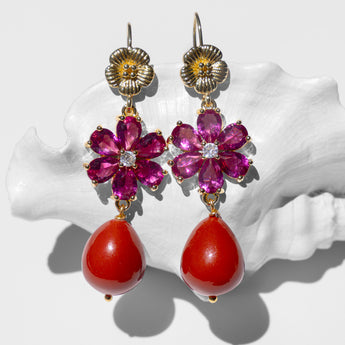 Katerina Psoma Aurora Coral Dangle Earrings