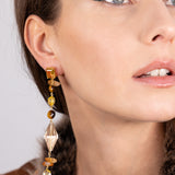 Katerina Psoma Lucrezia Dangle Earrings with Stones