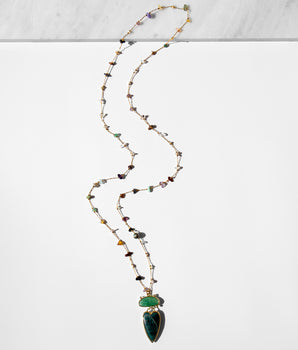 Katerina Psoma Amore Necklace with Green Agate