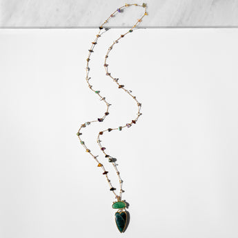 Katerina Psoma Amore Necklace with Green Agate