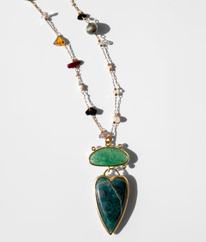 Katerina Psoma Amore Necklace in Green