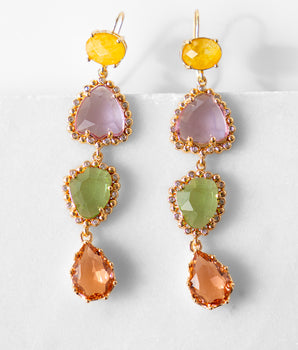 Katerina Psoma Albia Earrings with Crystals