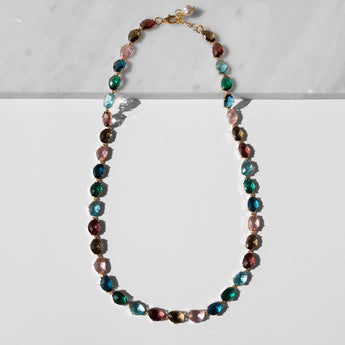 Katerina Psoma Albia Necklace with Multicolour Crystals