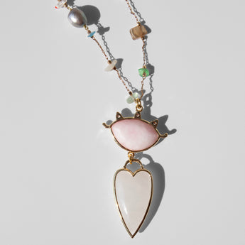 Katerina Psoma Amore Necklace in Pink