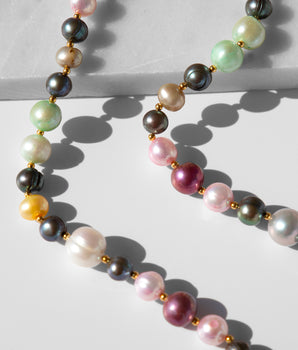 Albia Necklace with Fancy Pearls