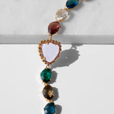 Katerina Psoma Albia Necklace with Multicolour Crystals