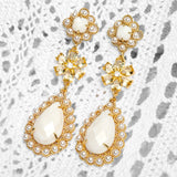 Katerina Psoma Mina White Earrings