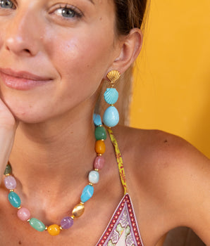 Katerina Psoma turquoise drop earrings