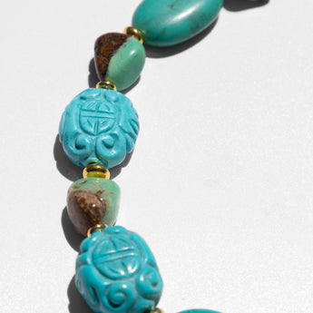 Katerina Psoma turquoise short necklace