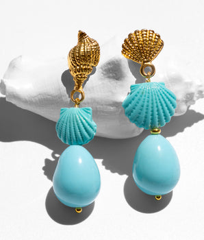 Katerina Psoma turquoise drop earrings