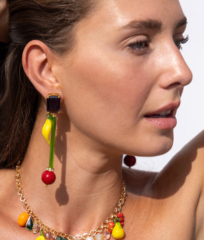 Katerina Psoma Lucy Red Earrings