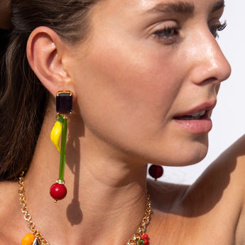 Katerina Psoma Lucy Red Earrings