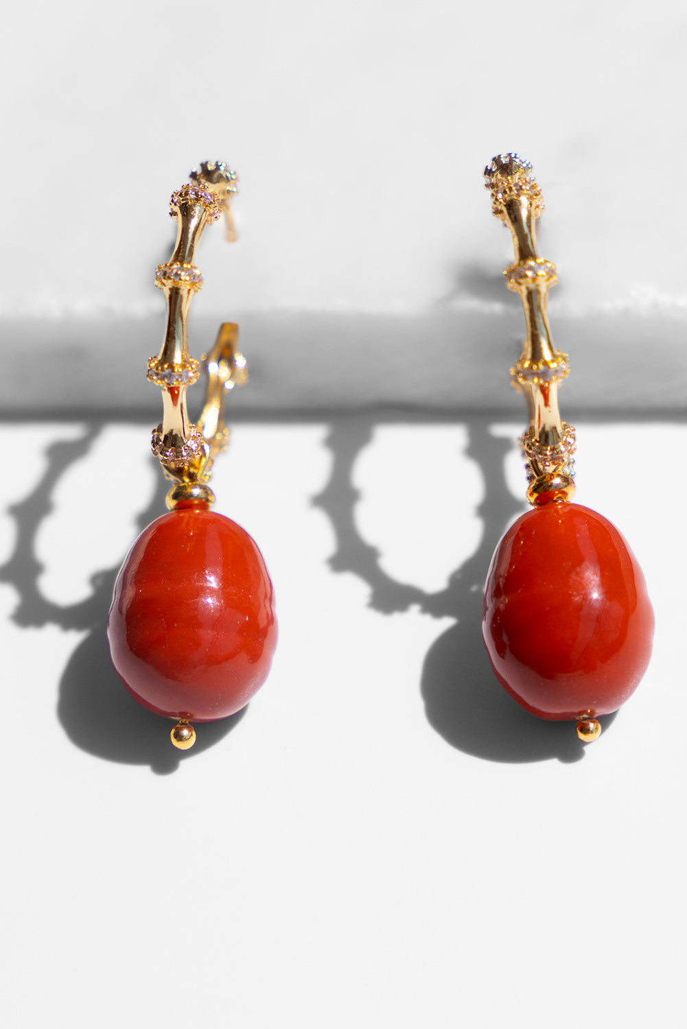 Katerina Psoma Valeria Coral Earrings