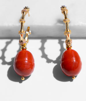 Katerina Psoma Valeria Coral Earrings