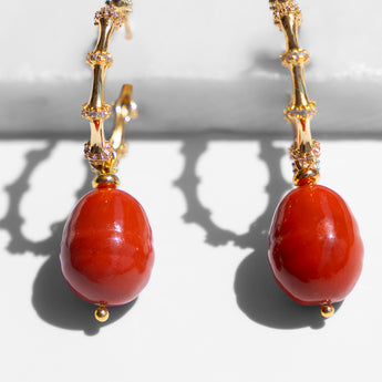 Katerina Psoma Valeria Coral Earrings