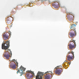 KATERINA PSOMA Necklace with Violet Crystals