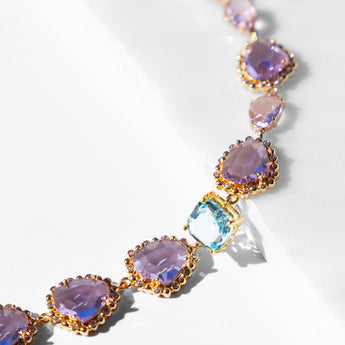 KATERINA PSOMA Necklace with Violet Crystals