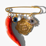 Katerina Psoma D.A.S. Pin Brooch with Red Pepper