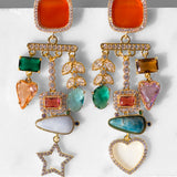 Katerina Psoma Ginevra Dangle Earrings with Carnelian