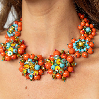 Katerina Psoma Precious Coral Beaded Necklace