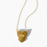 Katerina Psoma Evil eye Heart necklace signature