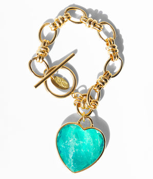 Katerina Psoma Lucy Bracelet with Turquoise Heart