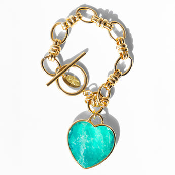 Katerina Psoma Lucy Bracelet with Turquoise Heart