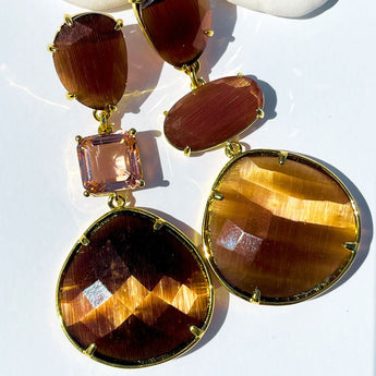 Katerina Psoma Brigitte Brown Earrings