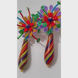 Katerina Psoma Precious Earrings with Murano Multicolor Drops