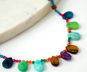 Katerina Psoma Short Necklace with semiprecious Stones